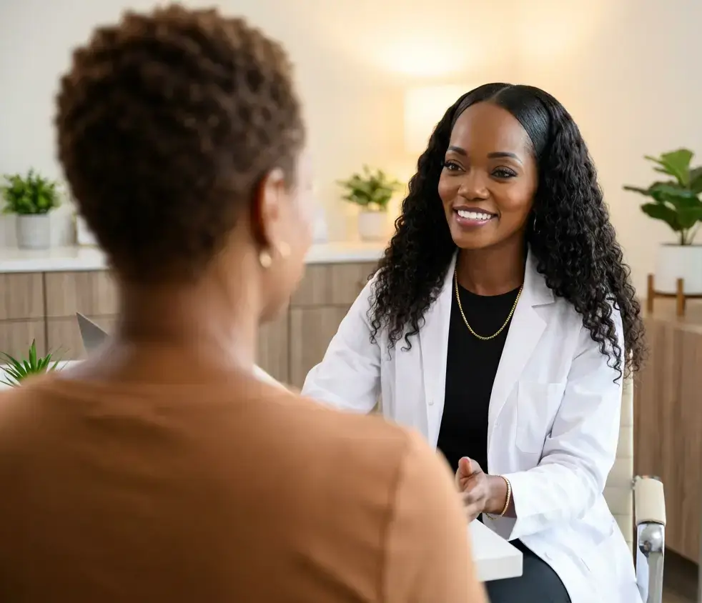 Dr. Nina in a personal consultation