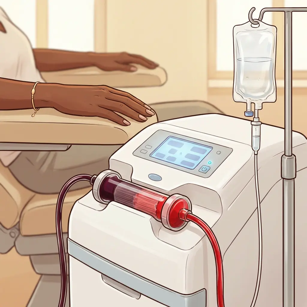 EBOO Ozone Therapy — your blood, filtered and oxygenated EBOO ozone therapy equipment with medical-grade dialysis filter and blood oxygenation unit — advanced blood filtration and ozonation treatment
